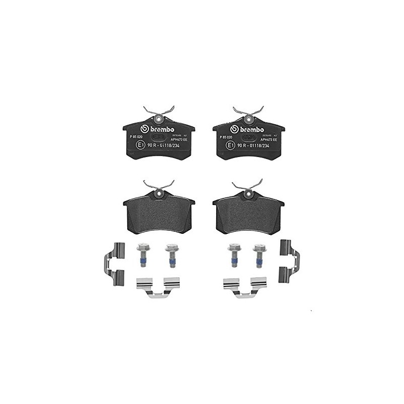 Balatas Bajos Metales Traseras BREMBO Compatible con Volkswagen Jetta 2009