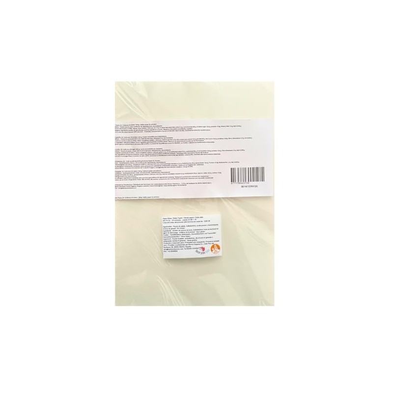 25 x Sheets of Edible Wafer Paper DL - Premium