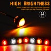 Tuanse 60 Pack Trailer Lights Bulk 3/4 Inch LED Marker
