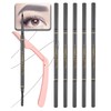 SUMEITANG Gray Eye Brow Pencils for Women, 6Pcs Waterproof Eyebrow