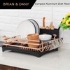 BRIAN & DANY Aluminum Dish Drying Rack, Dish Racks for