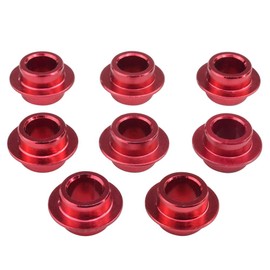 Bont Skates - 8mm Aluminum Inline Skate Wheel Self Centering Bearing Spacer - 6pcs or 8pcs - 3 Sizes (Red 10.05mm, 6pcs)