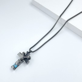 Birthstone Cross Urn Necklaces for Ashes Cremation Jewellery Urns for Human Ashes Memorial Urn Keepsake Pendant