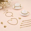 UMAOKANG 10PCS Lip Chains Bracelet for Jewelry Making Gold Plated