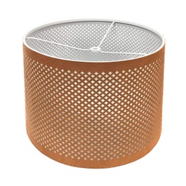 Royal Designs, Inc. Do It Yourself Drum Hardback Lamp Shade with Stencil Design, UNO Drop Fitter, HB-644U-10LB-2, Light Brown, 10 x 10 x 8.5, Pack of 2