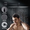Ackwave Shower Faucet Matte Black Shower System with 12 Inches