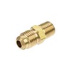 TOP-VIGOR Brass Pipe Fitting, 1/4 SAE Flare Male to 1/8