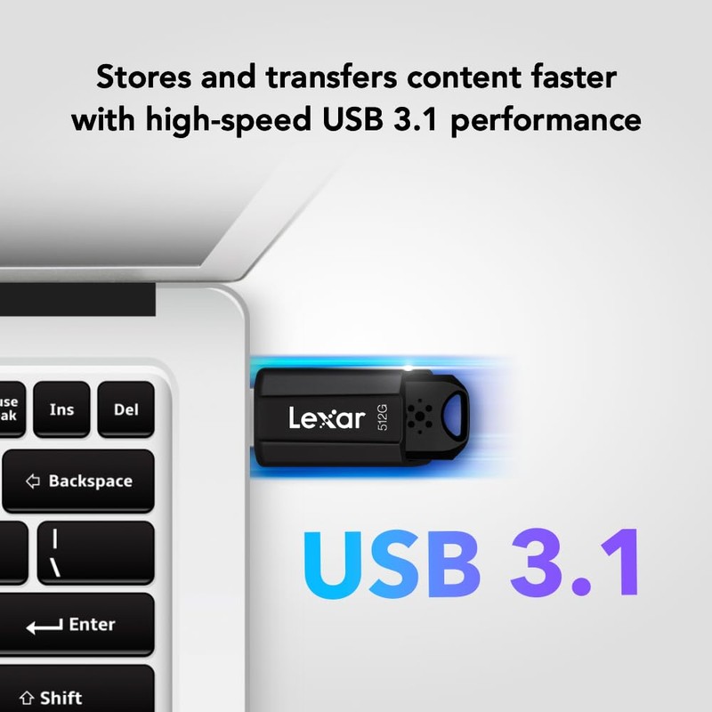Lexar JumpDrive S80 - Memoria USB 3.1 (256 GB, hasta
