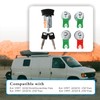 Eterpace Ignition Switch Lock Cylinder&Keys W/ 4 Door Lock Cylinder,