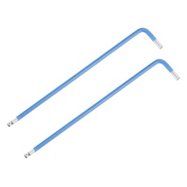 TA-VIGOR 2Pcs 3mm Ball End Hex Key Wrench, Long Arm L-Shaped Allen Wrench Tool for DIY Projects, Furniture Assembly, Bike and Machine Repair