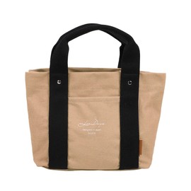 Style On Bag Mini Tote Bag, Women's Tote Bag, Canvas, 3 Compartments, grey beige/black