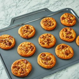 All-Clad Pro-Release Nonstick Bakeware Set 3 Piece Oven Safe 450F Half Sheet, Cookie Sheet, Muffin Pan, Cooling & Baking Rack, Round Cake Pan, Loaf Pan, Baking Pan Grey