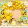 Sunshine Smil - Set di 117 ghirlande di palloncini giallo