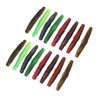 16pcs Soft Lure TPR Bite Resistant Hidden Hook Tip Built