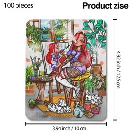 100pcs Kraft Paper Self Sealing Food Storage Bags | 5.3 x 3.5 Inches | 5 Unique Designs | Eco-Friendly, Airtight, Reusable | Ideal for Food Storage, Coffee, Nuts, Retail Packaging