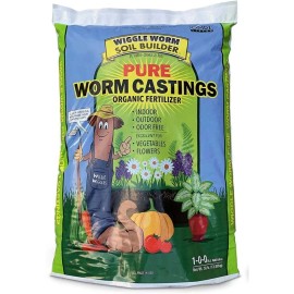 Wiggle Worm Organic Fertilizer Made from Pure Worm Casting, Odor Free, (12 lbs)