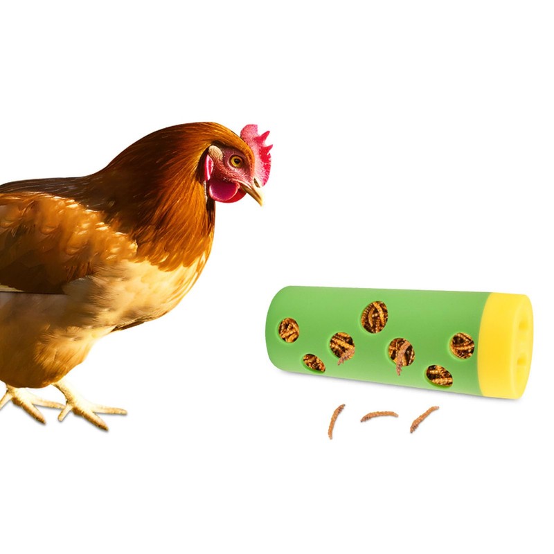 Chicken Treat Roller, Plastic Bite Resistant Chicken Feeder Toy Slow