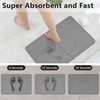 Peppry Shower Stone Bath Mat, Diatomaceous Earth Quick Dry Bath