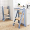 WeeGuruu Foldable Kitchen Tower, Height Adjustable Standing Tower for Toddlers