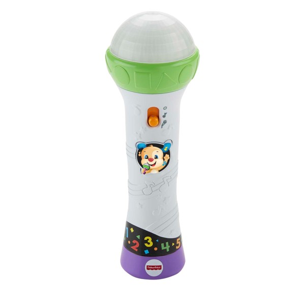Fisher-Price Baby Rock Microphone, Singing Learning Toy with 2 Play Modes for Kids 18+ Months, FBP33