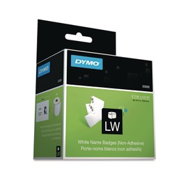 DYMO 30856 Name Badge Insert Labels, 2-7/16 x 4-3/16, White, 250/Box