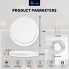 mw 4 Pack 7 Inch Flush Mount Ceiling Light with