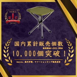 TCEVO Outdoor Chair, Lightweight, Compact, Folding Chair, Load Capacity 264.4 lbs (120 kg) (Pistachio Green)