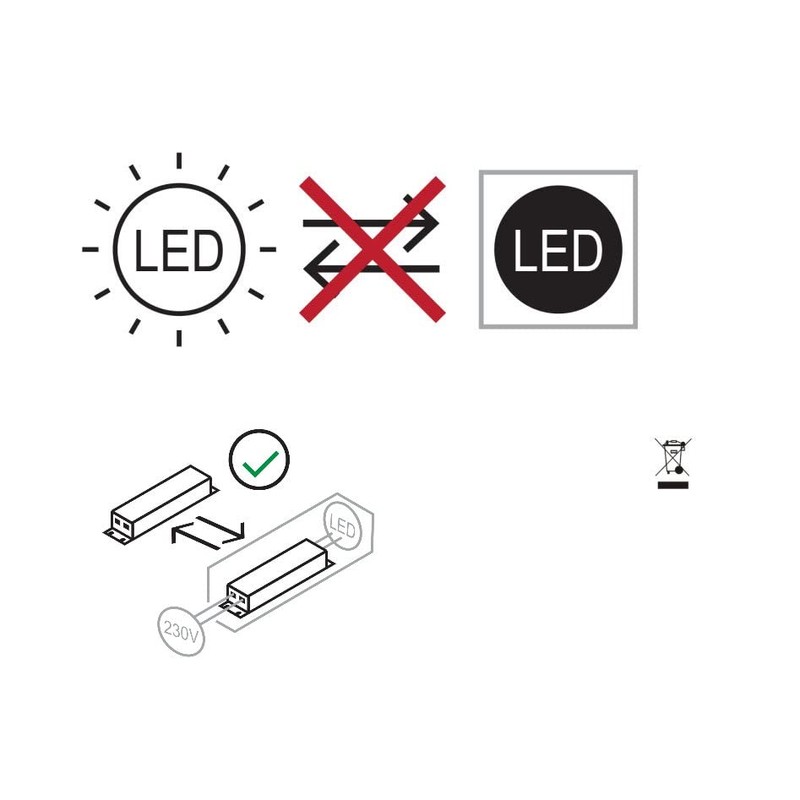 LICHT DISCOUNT 6 W LED Mini Panel Light Recessed Square