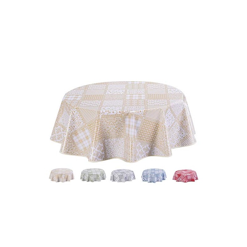 Home Direct Round Oilcloth PVC Wipe Clean Tablecloth Table Cover
