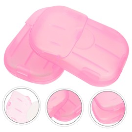 BESPORTBLE Compact Travel Soap Slices 20 Pack Hand Wash Soap Sheets Box for Travel