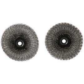 Weber Plancha / Grill Plate Brush - Replacement Heads, Pack of 2, Suitable for Weber Plancha Washing Up Brush (6209), Replacement Cleaning Head for Optimal Cleaning, Easy Cleaning - Black (6210)