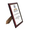 GraduationMall A4 Certificate Frame Document Diploma Picture Holder Wooden Plexilass