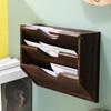 RattanView 3 Wall Wood File Organizer Hanging File Organizer for