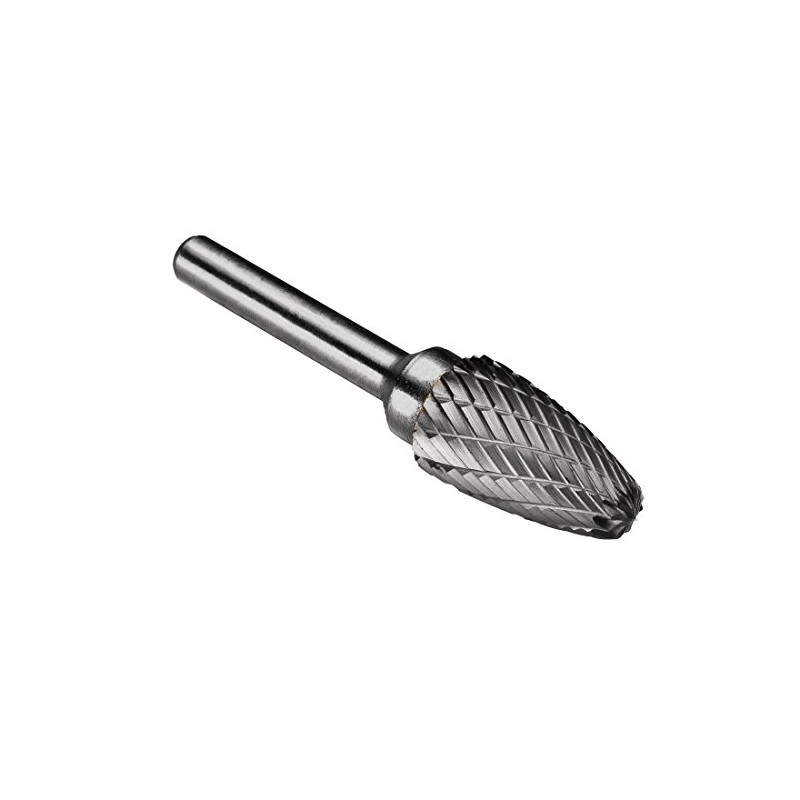 sourcing map Double Cut Tungsten Carbide Rotary File 9/16-inch Head