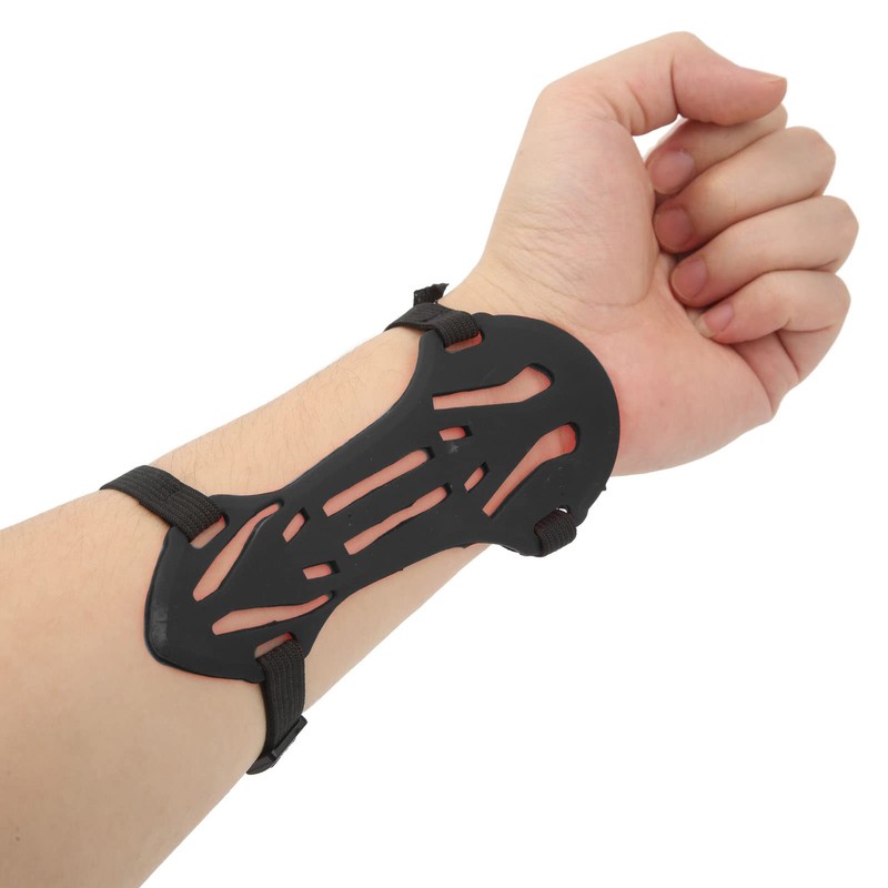 DAUZ Protectores de Brazo de Tiro con Arco, Negro, para