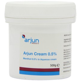 Arjun 0.5% Menthol Aqueous Cream 500g