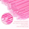G2PLUS Micro Swabs, 100pcs Cotton Swabs for Makeup, Pink Microswabs