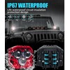 HENGTUAOTO 2.5inch LED Pod Lights Three-Eye 30W LED Fog/Driving/Off Road