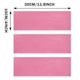 TOMALL 3pcs Vinyl Bowtie Logo Wrap Stickers Compatible with Chevy 11.8" x 4" Car Emblem Logo Overlay Decals DIY Modification Waterproof Universal Decoration (Pink-Carbon Fiber)