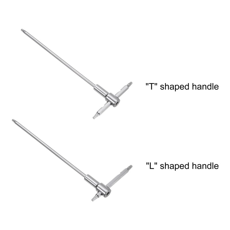 sourcing map T15 Sliding T-Handle Torx Star Wrench for T