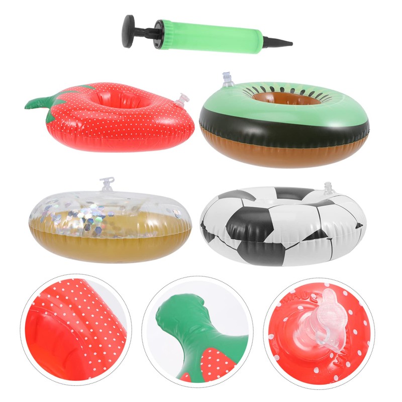 WHAMVOX Mini Pool Drink Floats Inflatable Cooler for Hot Tub