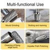 EUZUXU 10 Pieces Carbide Burr Set, Carbide Burrs with Double
