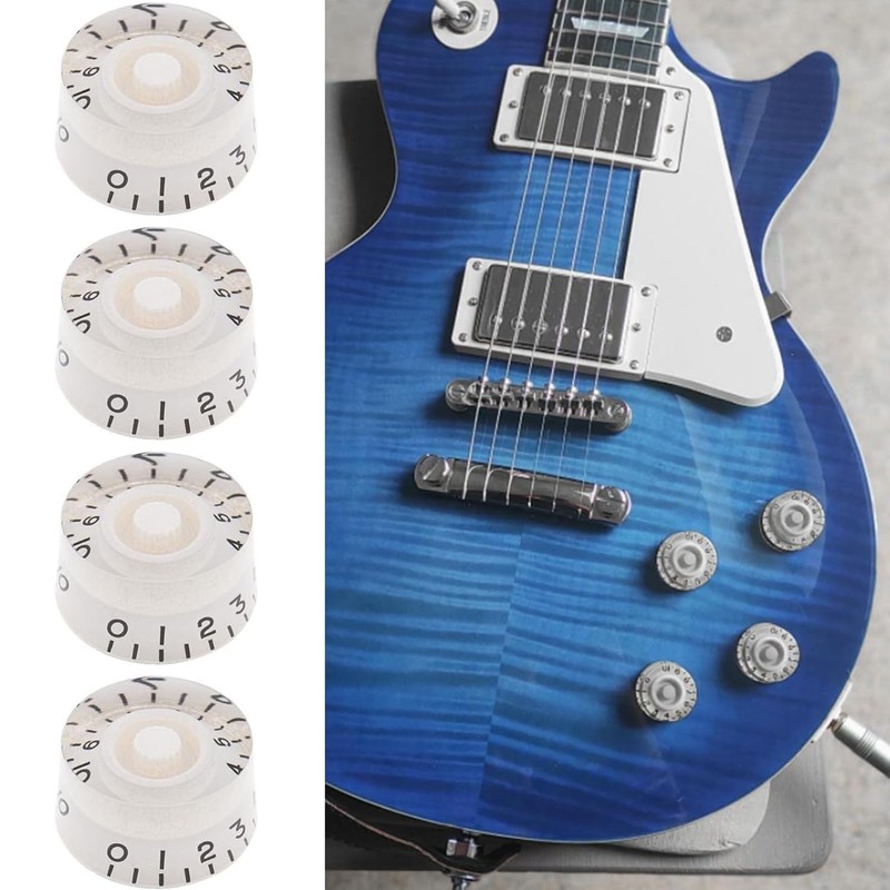 4 Pcs Control Knobs Speed Volume Tone Control Knobs 6mm