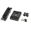 CAMVATE Rail Rod Support System DSLR Baseplate Mount + Rail