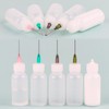 12PCS Glue Applicators Bottles,30ml Plastic Squeezable Dropper Bottles with Blunt