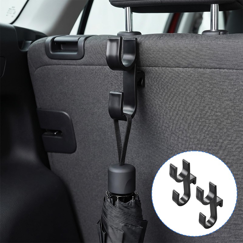 Ymapinc 2PCS Car Umbrella Hook, No Drilling Umbrella Holder for