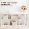 danpinera Set of 3 11 Inch Storage Baskets, Cube Storage