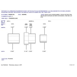 Penn State Industries PKMONT-BU 3pc Bushing Set for Designer Pen Kits Woodturning Projects