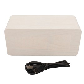 Digital Wooden Alarm Clock Wireless Charging Weekend Mode Dual Alarm Snooze 10W LED Digital Clock