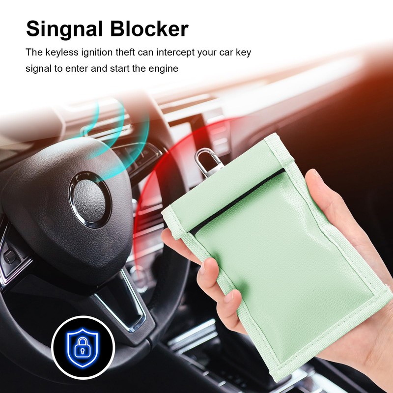 Shinylin 6 Pack Faraday Bags for Laptop Phone Car Key